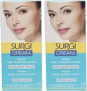 Surgi-cream Hair Remover Extra Gentle Formula For Face, 1-Ounce Tubes (Pack of 3)