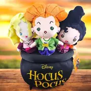 Gemmy Disney Halloween Hocus Pocus Sanderson Sisters Cauldron Plush Door Greeter