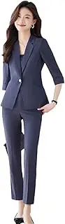 [Generic] Women Spring Professional Suits Matching Set Elegant Casual Blazer Pants Two Piece Female Clothing