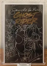 Ghost Rider #40 Signed and Sketched Sam De La Rosa One-Of-A-Kind Comic Book