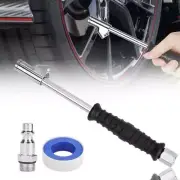Extended Reach Dual Head Air Chuck 2-Way Connection 1/4" FNPT Straight Foot Lock