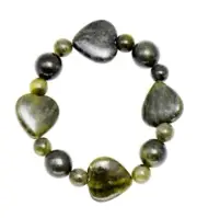 JC Walsh & Sons Irish Jewelry Marble Loveheart Stretch Bracelet, Unisex