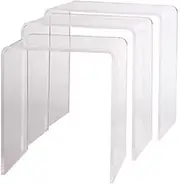 Pure Decor Acrylic Nesting Tables, Set of 3