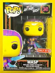 Funko Pop! Marvel - #341 Wasp - Target Exclusive Blacklight Ant-Man Free Case