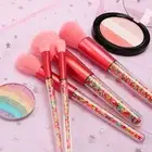 5pcs Beauty Brushes Fluffy Makeup Tools Loose Powder Brush Blush Set Man-made