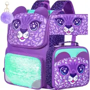 3 Piece Unicorn Dinosaur Backpack Set For Kids 15 Inch Bookbag With Lunch Box