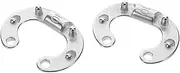 QUMIIRITY Chain Link Buckle Chain Connections Stainless Steel Quick Connector Replacement Link Connectors Stainless Steel 316 Silver