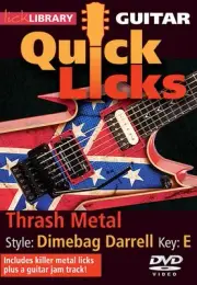 Thrash Metal Quick Licks Guitar Lesson Learn Dimebag Darrell Style Video DVD