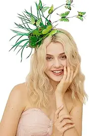 [Gionforsy] Butterfly Fascinator Headband Monarch Butterfly Headband Crown Tea Party Halloween Costume Headpiece