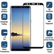Galaxy Note 10 9 8 S8 S10 S9 3D Tempered Glass Full Cover Guard Screen Protector