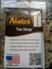 Neotech Tux Strap Black Regular - Neoprene W/ Internal Pad PVC Coated Metal Hook