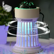 Mosquito Zapper 2000mAh With Music Box and Projector Lamp Long-lasting Battery 360 degrees Protection 3-in-1 Design Indo