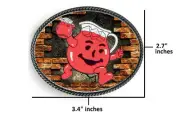Kool-Aid Man Guy Belt Buckle Pewter Metal Limited Edition