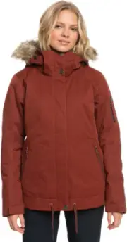 Roxy Women's Meade WarmFlight Insulated Jacket, XX-Large, Smoked Paprika