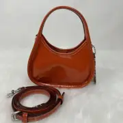 Coach Mini Ergo Bag In Crinkle Patent Coachtopia leather Rainbow CQ832 NWT