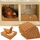 6Pcs Coconut Coir Hens Bedding Mat Freeze-proof Reptile Box Mat Lizard