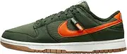[Nike] Kids Boy's Dunk Low SE (Big Kid) Sequoia/Orange/Medium Olive/Sail 5.5 Big Kid M