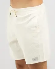 [Rhythm] Rhythm Men's Classic Cord Jam Shorts in Vintage White Size 34 34 Vintage White
