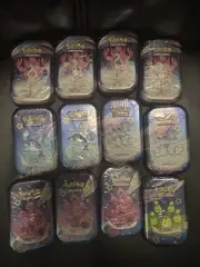 Pokemon TCG: Scarlet & Violet Paldean Fates Mini Tins Set of 12 SEALED NEW