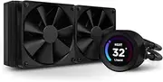 NZXT Kraken Elite 240 - RL-KN24E-B1-240mm AIO CPU Liquid Cooler - Customizable 2.36" Wide-Angle LCD Display for GIFS, Images, Performance Metrics and More - 2 x F120P Fans - Black