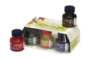6pc Winsor & Newton 30ml Calligraphy Ink Art Colouring Drawing Sketching Set