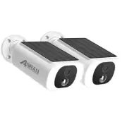 ANRAN 3MP Wireless WiFi Security Camera Solar Power 2-Way Audio Night Vision