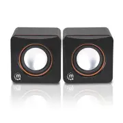 USB Powered Stereo Speaker System - Small Size - with Volume Control & 3.5 mm...