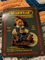 Boyds Bears & Friends Bearware Collection Pin/Brooch- Caitlin...Fine Cup of Tea