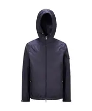 Moncler Etiache Logo Patch Zip-Up Jacket 3,4,5 blue
