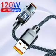Fast Charing Cable 100W 6A USB Type-C Charger Data Sync Cord Cable For Samsung
