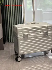 在飛比找Yahoo!奇摩拍賣優惠-攝影箱ELLE直角鋁框拉桿箱商務防震靜音男攝影行李箱20女橫