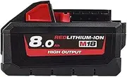 [Milwaukee] M18HB8 M18 Redlithium-ION High Output 8.0Ah Battery Pack