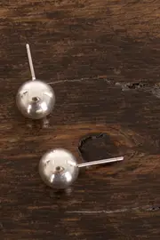 Small Metal Ball Stud Earring--ADO-AEC-5877