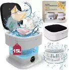 Compact 15L Portable Mini Washing Machine for Travel, RV, and Camping