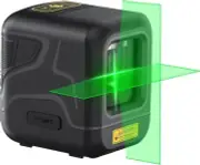 Fanttik D2 Laser Level, 100 ft Self-Leveling Green Cross Line Laser, Black
