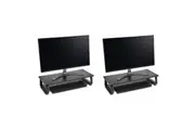 2PK Kensington Wide Riser Stand Holder Platform For 32" Computer Monitor Black