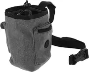 DINHEAROM Dog Training Pouch Treat Bag Climbing Chalk Pouch with Zippered Pocket for Outdoor Use
