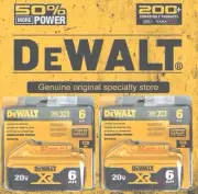 CHEAPEST 2 PCS Genuine Dewalt 18V 20V Max 6.0Ah original Battery EXPRESS POSTAGE
