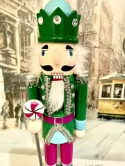 New Nutcracker Candyland Wooden Christmas Ornament Hone Decor Gift 15" USA