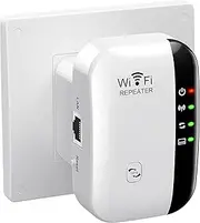 WiFi Extender, WiFi Signal Booster Up to 4000sq.ft and 35 Devices, WiFi Range Extender, Wireless Internet Repeater, Long Range Amplifier with Ethernet Port, 1-Tap Setup, Access Point, Alexa Compatible