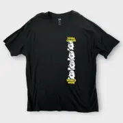 Obey Total Chaos T Shirt Mens XXL Black Heads Graphic Print FLAW Y2K NWT
