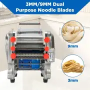 Electric Pasta Maker Family Noodle Making Machine Dough Roller 3/9mm Noodles AU