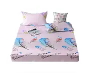 Comfortable Breathable Polyester Bedding Set Pillowcase Fitted Sheet (Full)