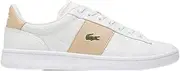 [Lacoste] Women's Sneakers [Official] Carnaby Set 1252 APAC SFA, White/Brown, 23.5 cm