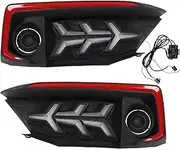 Brilluxa Daytime Running Light Pair, Compatible with Honda 2019‑2021, LED Fog Light Assembly, Front Bumper DRL Kit, Car Fog Lamp Replacement