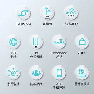 TP-Link Archer C50 AC1200 雙頻 wifi分享器 wifi無線網路 分享器 路由器 支援MOD