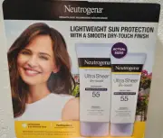 Neutrogena Ultra Sheer Dry-Touch- Lightweight Sunscreen Lotion SPF 55 2 Pack