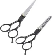 Baluue Barber Shears 6 Inches Hairdressing Scissors Set 2pcs Professional Scissors Teeth Straight Hair Styling Tools for Salon