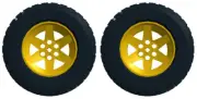 2 Lego GIANT Tires + Wheels (technic,tire,tread,car,truck,unimog,mud)