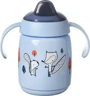 Tommee Tippee Superstar Sippee, Trainer Sippy Cup for Babies with INTELLIVALVE Leak and Shake-Proof Technology and BACSHIELD Antibacterial Technology, 6m+, 300ml, Colours and Designs May Vary
